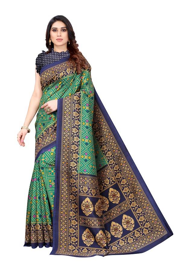 Printed Art Silk 10 New Fancy Printed Exclusive Wear Saree Collection